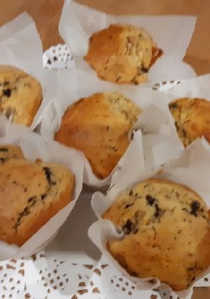 Une photo de Muffins pépites de chocolat
