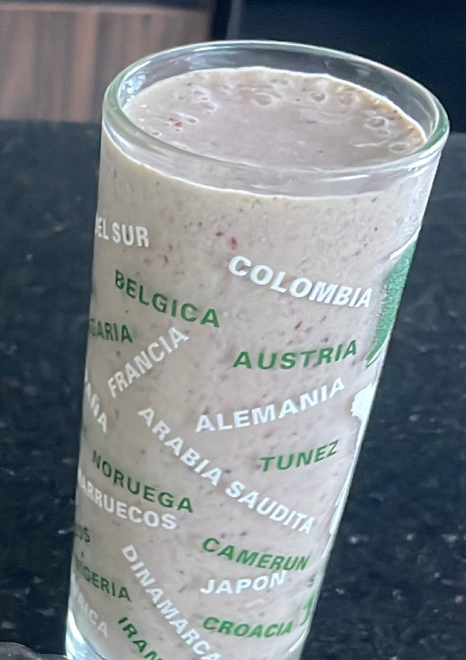 Una foto de Batido de frutos rojos