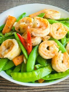 荷蘭豆炒蝦仁 / 家常菜 的食譜成品照片