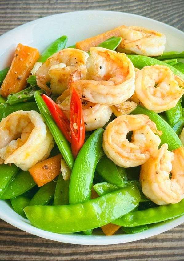 荷蘭豆炒蝦仁 / 家常菜 的食譜成品照片