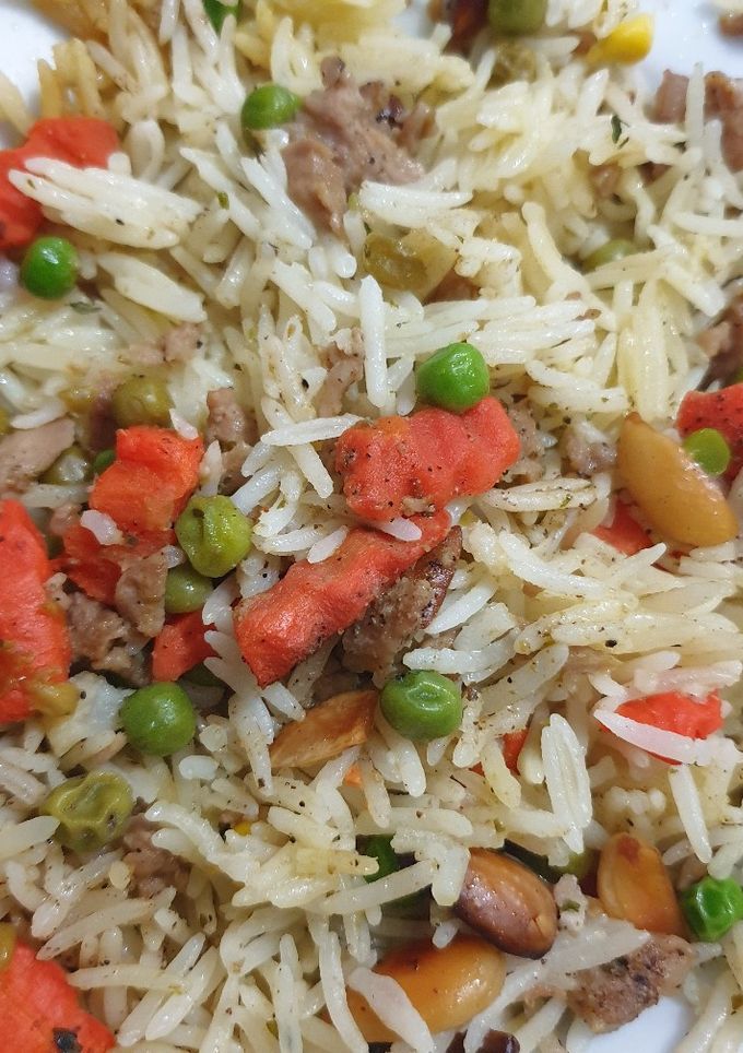صورة لوصفة رز وبازيلا