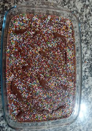 Una foto de Postrecito de Chocolate y Vainilla con galletitas de leche