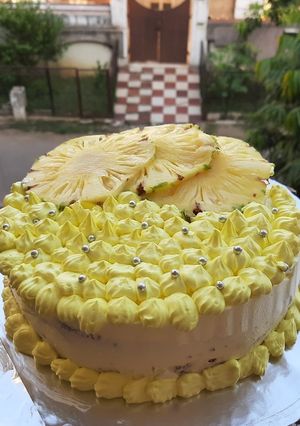 पाइनएप्पल केक (pineapple cake recipe in hindi) रेसिपी मुख्य फोटो