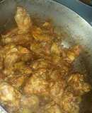Pollo guisado con pimientos morrones