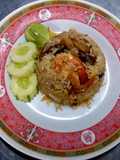 ข้าวผัดกุ้งเห็ดหอม