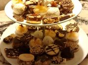 Una foto de postres con manteca de maní