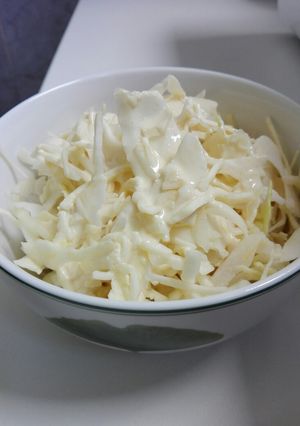 Una foto de Ensalada de repollo con vinagreta coleslaw