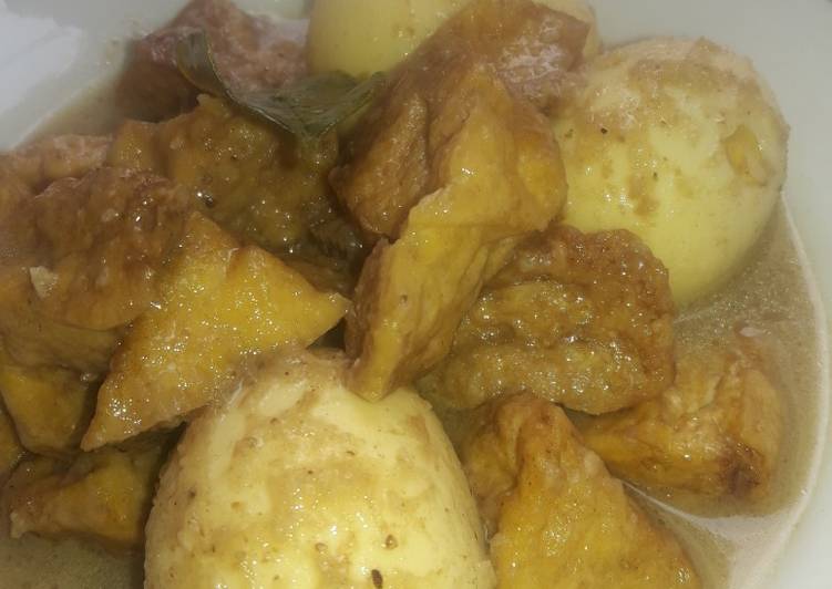 Resep Terik Telur Tahu yang Bikin Ngiler