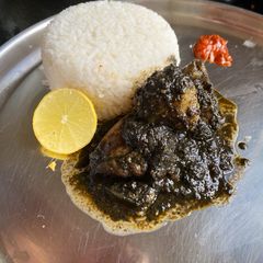 A picture of Meghalayan Khasi Black Sesame Chicken.