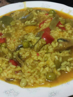 Una foto de Arroz con verduras