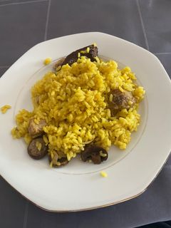 Una foto de Arroz con setas