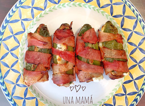 Una foto de Jalapeños rellenos en Air Fryer, freidora de aire, horno y sartén