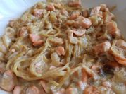 Una foto de pasta con queso