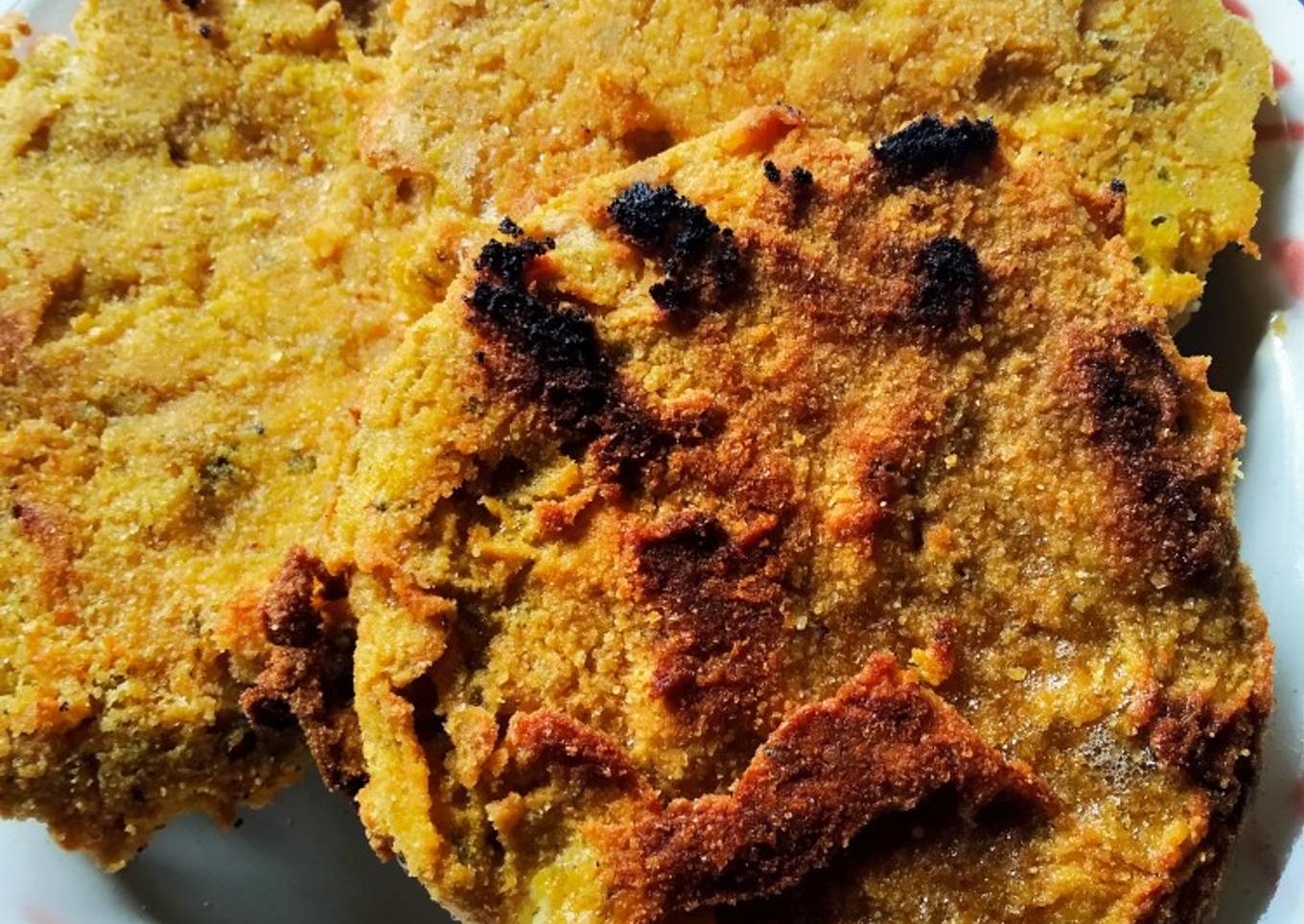Milanesas hechas de hamburguesas
