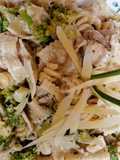 Mix de pasta a lo alfredo con pollo y brócoli🇵🇪🍰