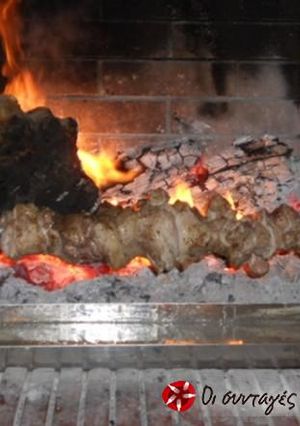 Φωτογραφία της συνταγής Κοντοσούβλι στο τζάκι
