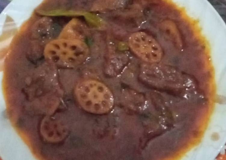 How to Make Speedy Aloo mater beh palak Gosht