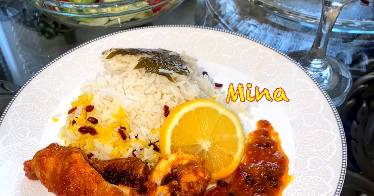 طرز تهیه زرشك پلو با رول مرغ شكم پر ساده و خوشمزه توسط Mina dmr کوکپد طرز تهیه زرشك پلو با رول مرغ شكم پر ساده و خوشمزه توسط Mina dmr کوکپد