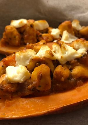 Varázslattal töltött édesburgonya recept fotója