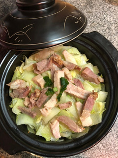 燒肉紹菜粉絲煲 的食譜成品照片