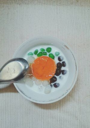 Hình của món Chè Flan cốt dừa.