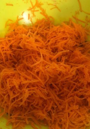 Une photo de Carottes râpées maison