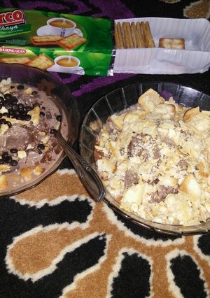 Foto resep Es tubruk milo topping biskuit