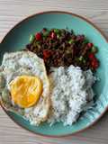 Pad kra pao buncis