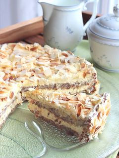 Svéd mandulatorta recept fotója