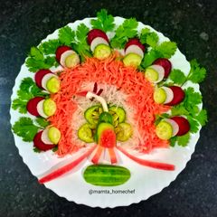 A picture of Peacock Salad.