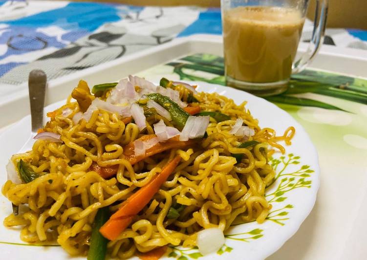 Recipe of Homemade Maggi noodles with Indian twist