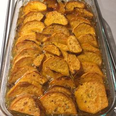 A picture of Sweet potato with lamb mince.