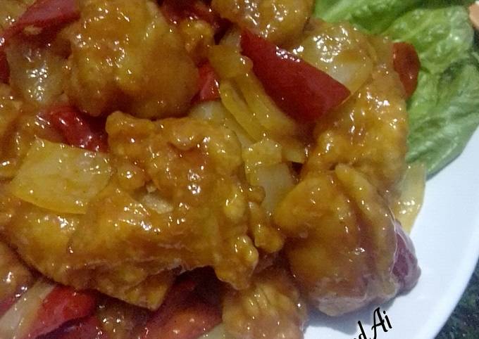 Resep Ayam Tepung Saus Asam Manis, Enak