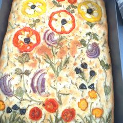 A picture of Focaccia bread.