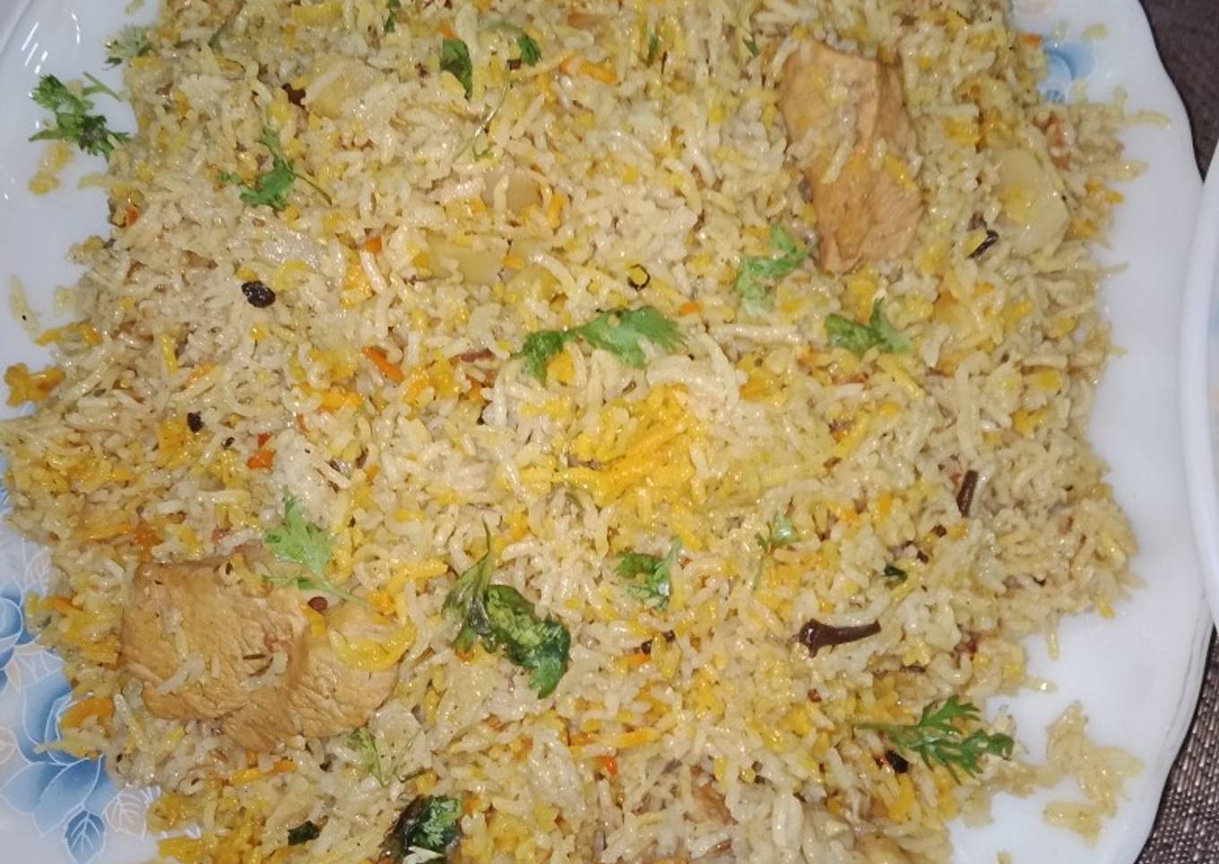 Chicken biryani without boil rice