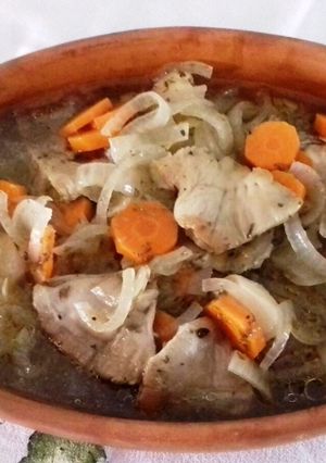 Una foto de Hongos en escabeche