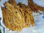 Gambar cendawan enoki goreng