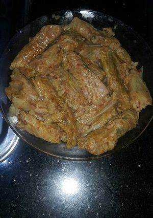 صورة لوصفة محشي كرنب بشوربة بطة 🦃