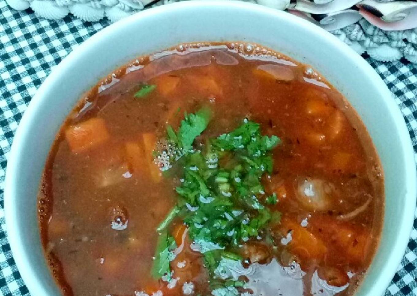 Sup kacang merah daging sapi