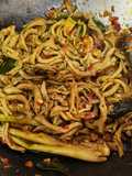 Tumis pedas usus ayam