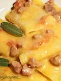Paccheri with Potato Cream and Sausage
