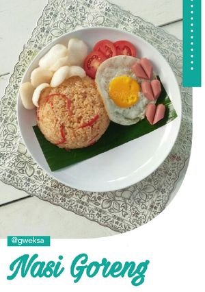 Foto resep Nasi Goreng prakarya tugas sekolah adek