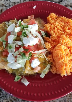 A picture of Cheese Enchiladas.