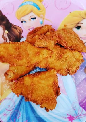 Una foto de Fajitas de pollo empanizadas