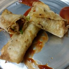 A picture of Veg spring rolls.