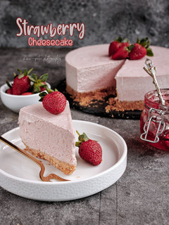 Foto resep Strawberry cheesecake