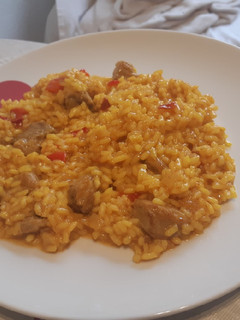 Una foto de Arroz y magra a mi manera