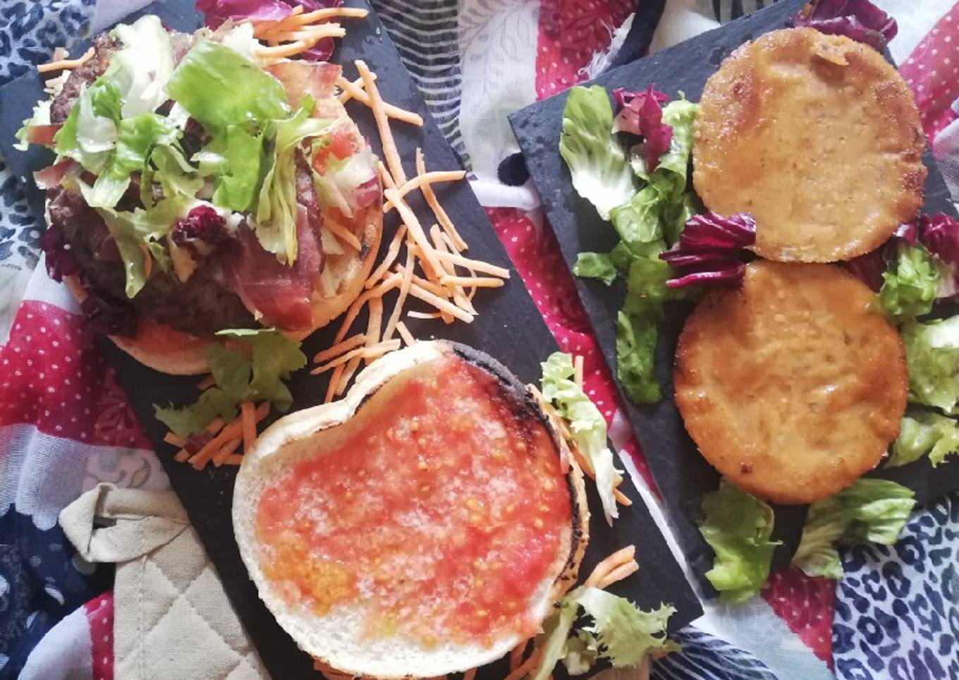Burger Ibérica y Burger de soja con calabaza