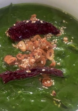 A picture of Lasooni Palak Recipe।Dhaba Style Lasooni Palak Recipe.