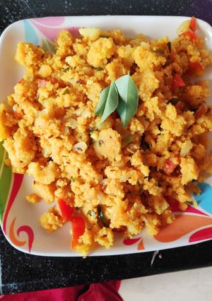 A picture of Rava upma.